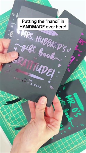 Tools I use to create the foiled gift card books: ✨ Designed in Illustrator ✨ Cover printed on a