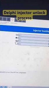 #HOW TO UNLOCK #Delphi injector by diagnostic tools