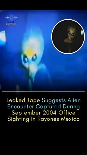 Cosmin Evrything on Instagram: "Leaked 2004 Tape Sparks Shock: Was an Alien Captured in Mexico? A mysterious leaked video from 2004 is going viral after allegedly showing an alien-like figure captured during a strange office sighting in Rayones, Mexico. The footage has reignited debates about extraterrestrial life, secret cover-ups, and unexplained encounters. Is this real evidence… or just an elaborate hoax? Watch the clip and decide for yourself. #AlienSighting #UFO #LeakedFootage #Extraterres