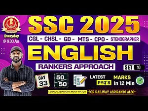 English Mock Test - 10 Paper Explanation | Score 50/50 in Just 12 Mins 🕒 | Rankers Approach 🧠