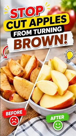 Stop Cut Apples From Turning Brown! | Easy Kitchen Hack