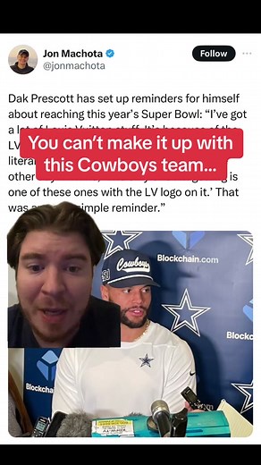 Dallas Cowboys QB Dak Prescott Flexes Louis Vuitton Purchase Ahead of Super Bowl