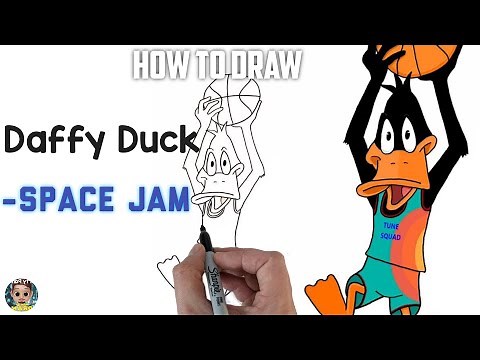 How To Draw Daffy Duck | Space Jam 2 | Space Jam Characters