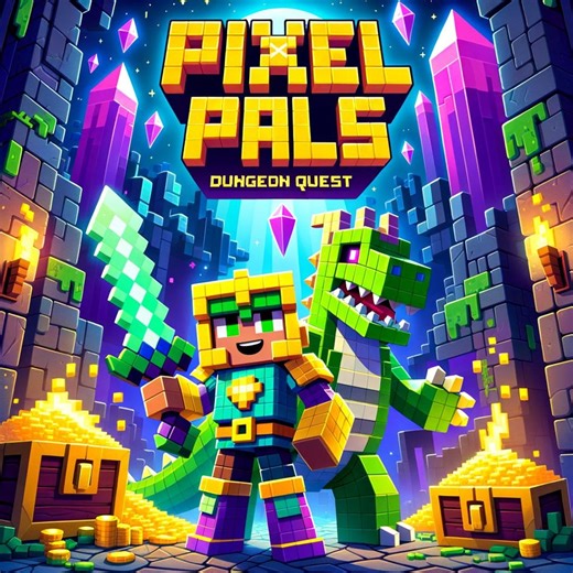 Minecraft Style Coloring Book - Pixel Pals Dungeon Quest - 30 Voxel Monster & Hero Pages PDF - Etsy
