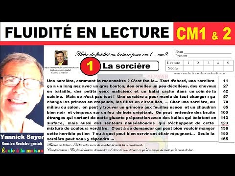 Reading fluency test cm1 - cm2: Recognize a witch # 1