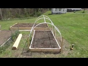 Low Tunnel Hoop House on the 8ft x 4ft RAISED Bed Garden