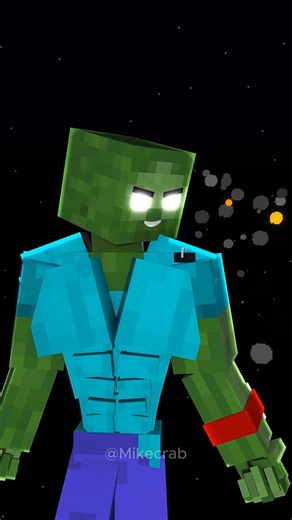 Invincible fly vs Zombie Herobrine 💥 #music #hiphop #song #minecraftshorts #animation #animeedit