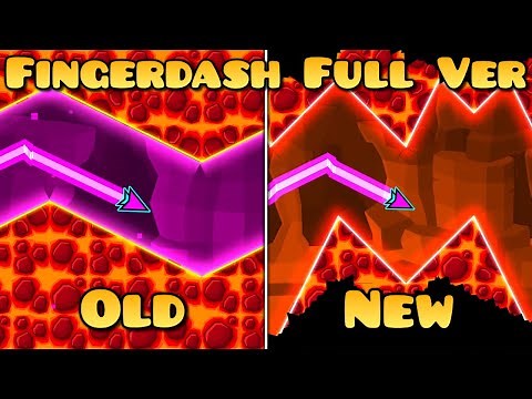 (All Coins) Fingerdash Full Version by Amoxity Old vs New Comparison - Geometry Dash