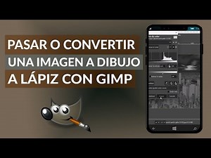 How to quickly convert an image to a pencil drawing using GIMP
