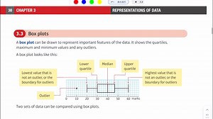 Alevel 数学 Edexcel S1 Chapter 3.3-3.6 Box Plot，Stem and Leaf，Skewness
