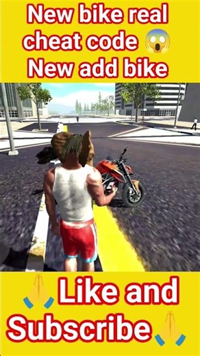 New bike 🏍️ add real cheat code😱 || indian Bike Driving 3d game me #viral #shorts #trending