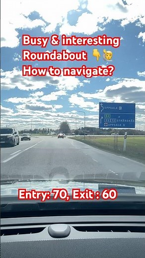 How To Drive in Roundabout | Roundabout driving Europe | Roundabout driving sweden | roundabout