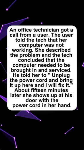 Computer #tech #support #funny #humor #jokes #story #trending #laugh #memes #classic #smile