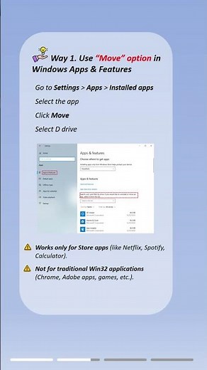 Safely Move Programs from C Drive to D Drive in Windows 10/11 #move #program #drive