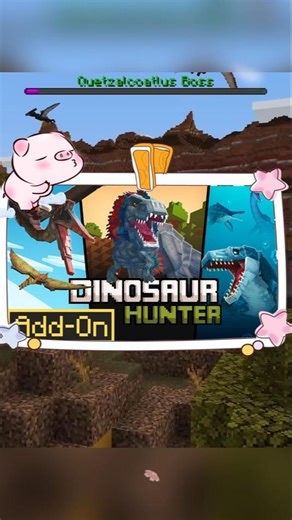 Dinosaur Hunter Add-On 🦖 | Minecraft Săn Khủng Long #minecraft #minecraftshorts