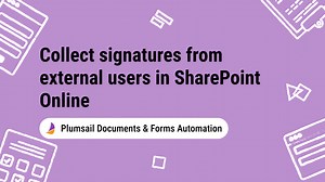 Collect signatures from external users in SharePoint Online