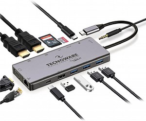 38 reactions · 5 comments |  Hub USB #TypeC, Adaptador 13-en-1. Convierte y potencia un solo puerto #USBC en 13 puertos para: ✅ la transferencia de datos ✅ expansión de la pantalla ✅ la conexión a internet ✅ la recarga de dispositivos Multi compatible con tus dispotivos! | Tecnoware Italian Power Systems | Facebook