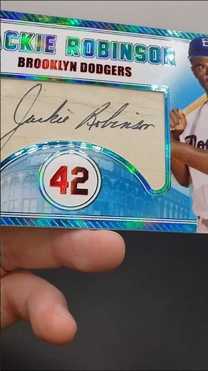 Jackie Robinson Autographed Index Card Transformed into a High End Masterpiece