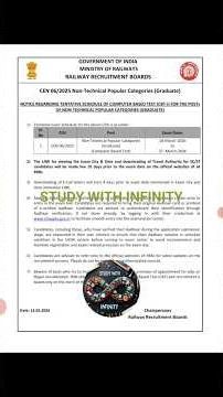 NTPC GRADUATE LEVEL EXAMINATION DATES OUT#ntpc#rrb#rrbntpc2025#rrbupdate#examdate#exam#goveelights