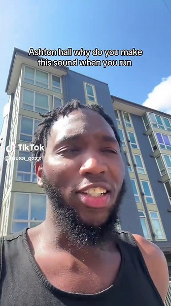 Ashton Hall's Hilarious Running Sound Effect