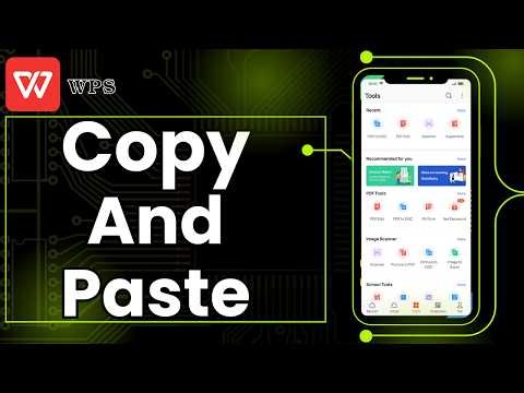 How To Copy And Paste In WPS Office Mobile [2026 Guide]