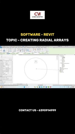 Revit Tutorial | Create Radial Array | Cadd Mantra