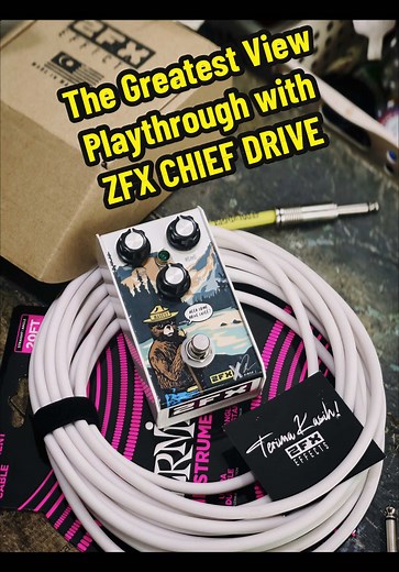 Testing out ZFX Industries' Chief Drive🤘 • #zfxindustries #chiefdrive #boutique #overdrive #guitarpedal #stompbox #kebukwasap #malaysia #resistandmultiply #silverchair #thegreatestview #fyp