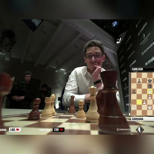Caruana Blunders! Magnus Carlsen's Ruthless Comeback Win! #shorts