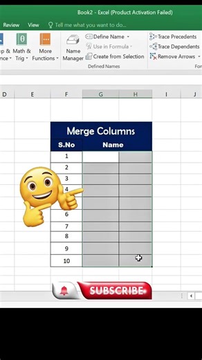 Excel Shortcut: Merge Multiple Rows in 1 Second! ⚡#shorts #vairal #shortsfeed #exceltricks