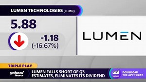 Lumen stock falls after missing on Q3 earnings estimates
