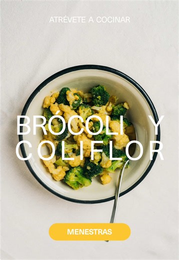 Receta sencilla de menestra con brócoli y coliflor
