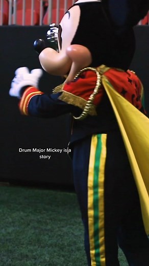 Drum Major Mickey Mouse in Disney Style on the Yard