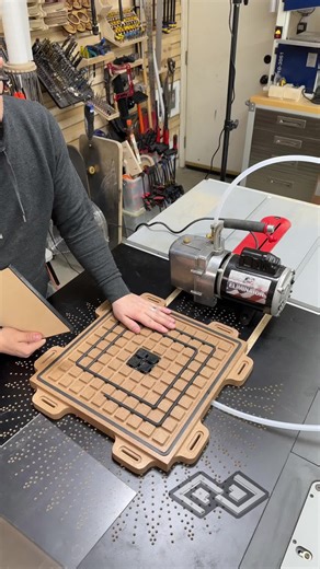 Testing Vacuum Table with MDF and Gaskets