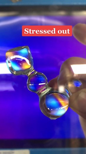 Exploring Hidden Stress in Borosilicate Glass Block