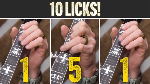 Almost EVERY bluegrass song has the 1-5-1 turnaround progression, but why does our playing get stuck in ruts? Let me give you 10 great ways to approach these chords–some classic, and some not. Become a Gold Pick member to get this full lesson! | Banjo Ben