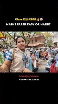 Maths Exam Students Reaction 🤯#shorts