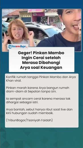 Ngaku Dibohongi! Pinkan Mambo Minta Diceraikan Arya Khan dan Merasa Tak Dihargai