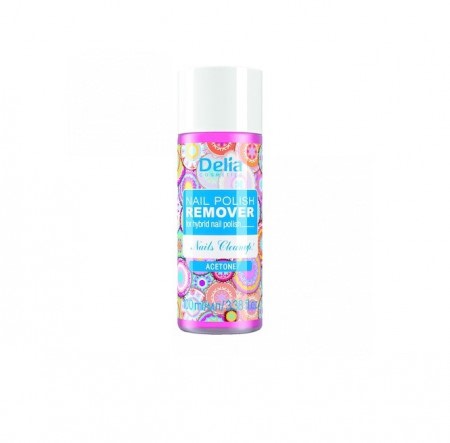 Acetona pentru oja hibrid, Delia Cosmetics, 100 ml