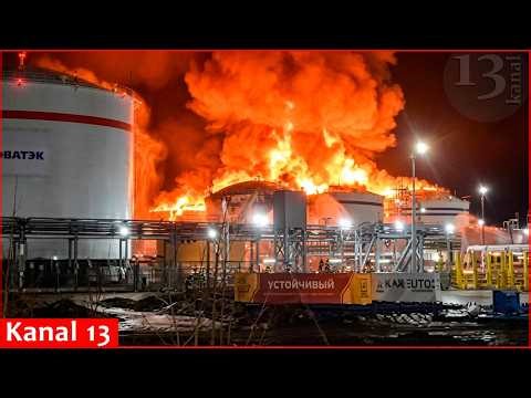 Ukrainian drones struck Russia’s Ust-Luga port, largest oil terminal - Strong blasts, fire occurred