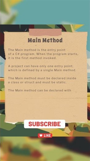 06 - Main Method👨‍💻Section 16💻Learn C#