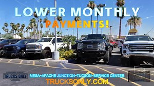 Get ready to find your dream ride at Trucks Only! 🚚We have an extensive selection of stock and Lifted trucks available in all trim levels, ready to hit the road with you. Whether you're looking for a workhorse or a luxurious ride, we've got you covered! 623-439-2100. And the best part? We offer lower prices and payments to make your dream truck more affordable than ever. 💸💯Don't wait any longer to get behind the wheel of that truck you've been dreaming about. Visit Trucks Only today and let o