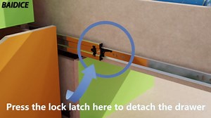 1 Pair Heavy Duty Drawer Slides 12 14 16 18 20 22 24 26 28 30 32 34 36 38 40 Inch 150 lb Load Capacity Side Mount Full Extension Ball Bearing Rail Runner（Without Lock,40 inch）
