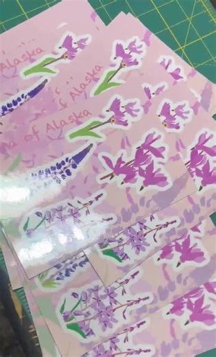 Alaska Flower Sticker Sheet - Etsy