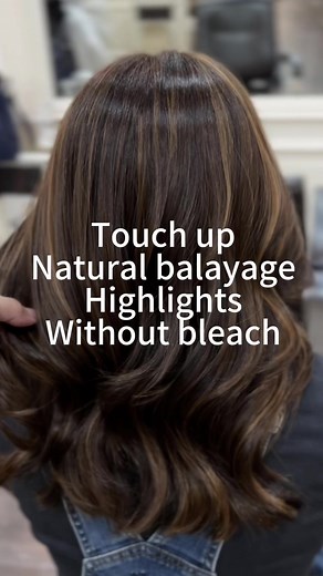Touch Up Natural Balayage Highlights without Bleach | Hair Color Specialist