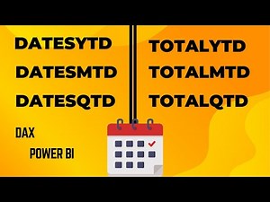 Master DatesYTD | TotalYTD | DatesMTD | TotalMTD DatesQTD | TotalQTD in Power BI | Power BI Beginner