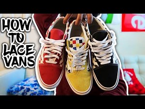 How To : Lace Vans
