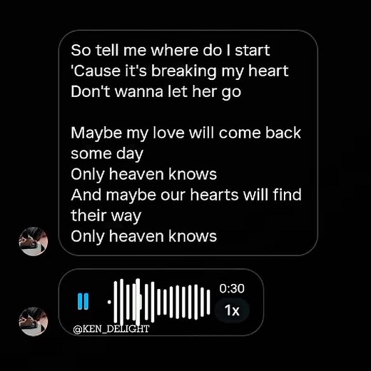 Only Heaven Knows - Cover and Lyrics
