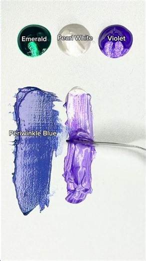 Emerald + Pearl White + Violet | Beautiful Color Mixing Results