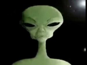 Green alien sings (Just the 2 of us. )