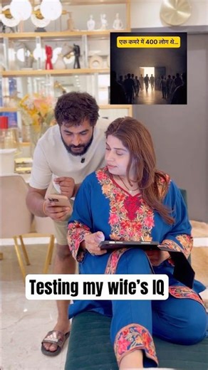 Testing my wife’s IQ #comedy #iq #iqtest #funny #couple
